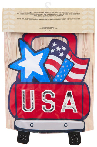 Thumbnail 2: Creekside USA Truck Applique Garden Flag 