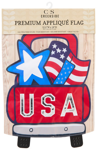 Thumbnail 1: Creekside USA Truck Applique Garden Flag 
