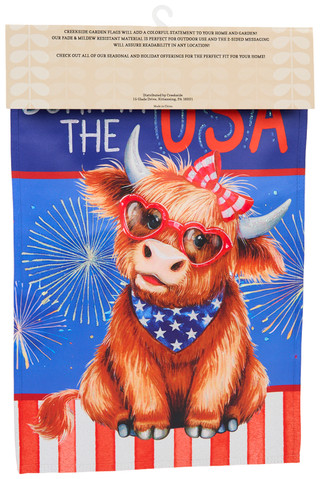 Thumbnail 2: Creekside Made In USA Glitter Garden Flag 