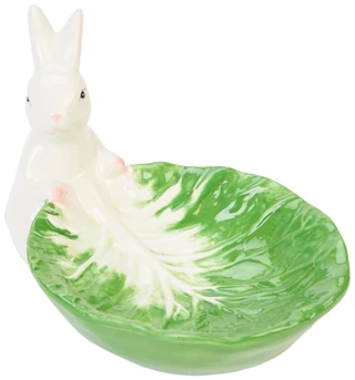 Thumbnail 1: PD HOME 8 In Ceramic Bunny Cabbage Dish  