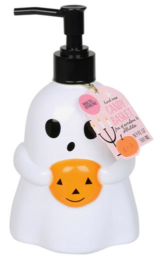 Thumbnail 1: ARETE & ATHENE 16.9 oz Ghost Pumpkin Candy Basket Hand Soap 