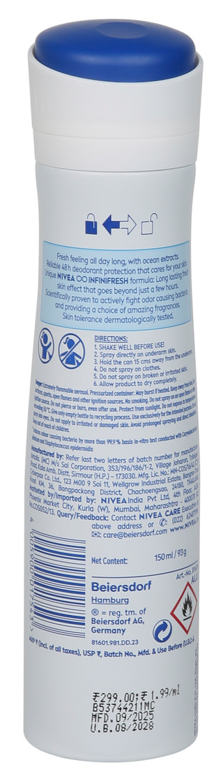 Thumbnail 2: Nivea 2 Pk Fresh Natural Scented Deodorant Spray  