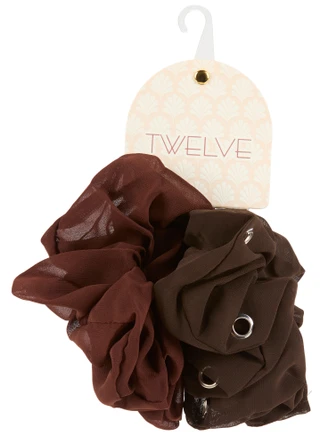 Thumbnail 1: TWELVE 2 Pk Scrunchies 