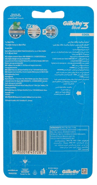 Thumbnail 2: Gillette 3 6 Pk Fresh Shave Cooling Sensation Razors  