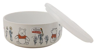 Thumbnail 2: Disney 7 in Winnie the Pooh Glass Bowl w/ Lid 
