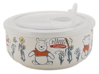 Thumbnail 1: Disney 5.5 in Winnie the Pooh Glass Bowl w/ Lid 