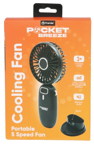 Thumbnail 1: Pocket Breeze  Portable 5 Speed Cooling Fan  