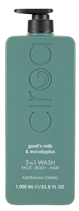 Thumbnail 1: Ciroa 33 oz Goat's Milk & Eucalyptus Face, Body & Hair Wash  
