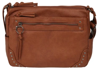 Thumbnail 1: Bueno Vintage Dual Zipper Multi Compartment Satchel Handbag 