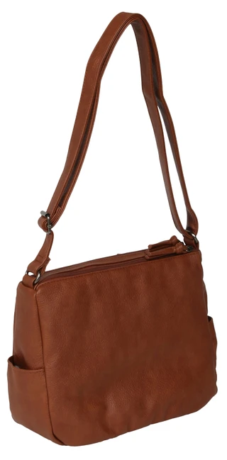 Thumbnail 3: Bueno Vintage Dual Zipper Multi Compartment Satchel Handbag 
