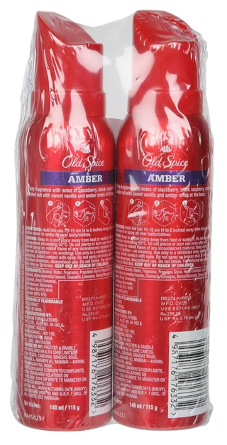 Thumbnail 2: Old Spice 2 Pk Amber Deodorant Body Spray for Him 