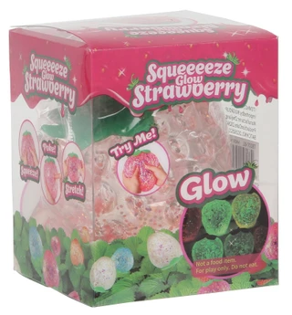 Thumbnail 1: Squeeeeze Glow Strawberry Toy 