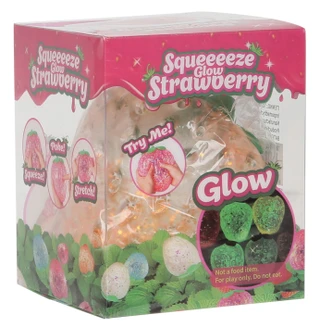 Thumbnail 1: Squeeeeze Glow Strawberry Toy 
