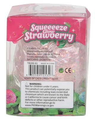 Thumbnail 4: Squeeeeze Glow Strawberry Toy 