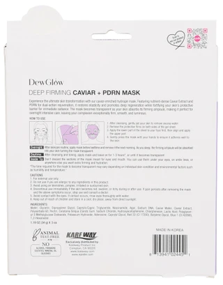 Thumbnail 2: Dew Glow 3 Pk Deep Firming Caviar & PDRN Face Mask  