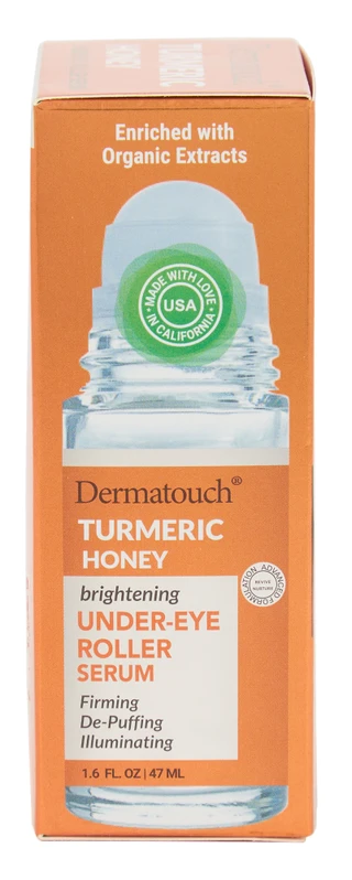 Thumbnail 3: Dermatouch 1.6 oz Turmeric Honey Brightening Under-Eye Roller Serum 