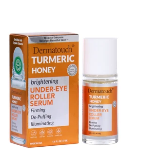 Thumbnail 2: Dermatouch 1.6 oz Turmeric Honey Brightening Under-Eye Roller Serum 