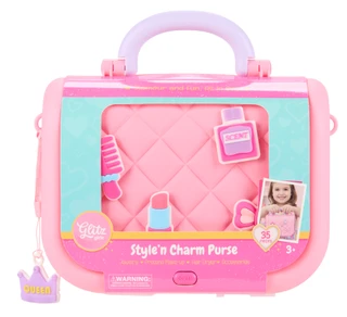Thumbnail 1: Glitz Girlz 35 Pc Pretend-Play Makeup Station 