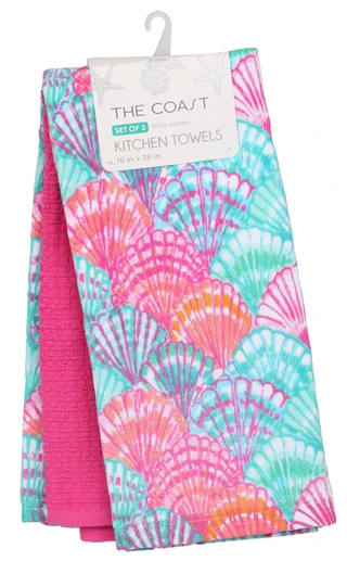 Thumbnail 1: The Coast 3 Pk Kitchen Towels 