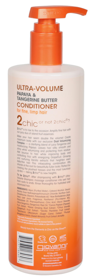 Thumbnail 2: Giovanni 24 oz Papaya + Tangerine Butter Ultra Volume Conditioner 