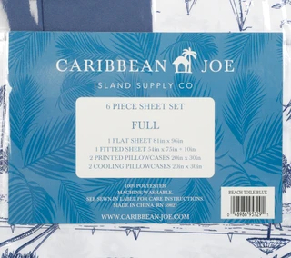 Thumbnail 3: Caribbean Joe Full Size 6 Pc Sheet Set 