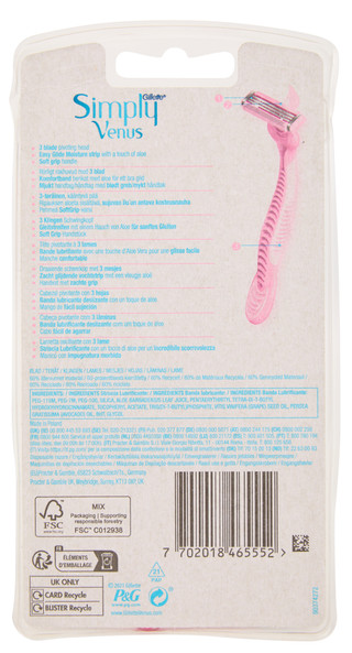 Thumbnail 2: Gillette 4 Pk Pivoting 3 Blade Razors  