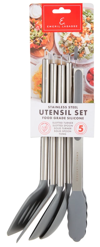 Thumbnail 1: Emeril Lagasse 5 Pc Stainless Steel Utensil Set 
