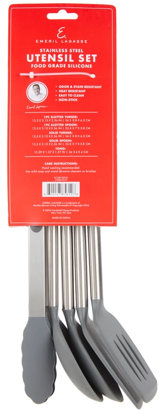 Thumbnail 2: Emeril Lagasse 5 Pc Stainless Steel Utensil Set 