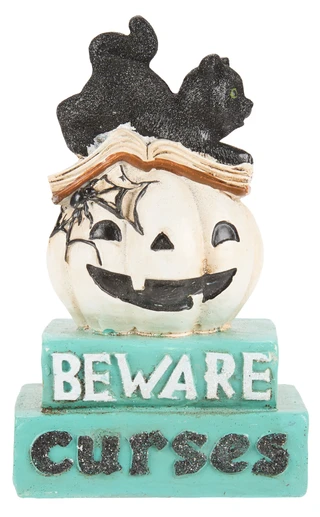 Thumbnail 1: Magical Season Beware Curses Halloween Home Accent 