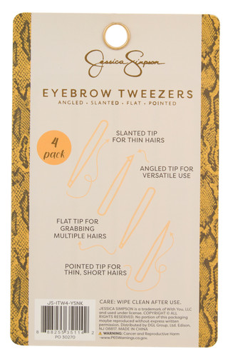 Thumbnail 2: Jessica Simpson 4 Pk Eyebrow Tweezers  