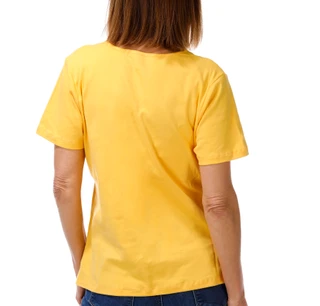 Thumbnail 3: Coral Bay Women's Short Sleeve Crochet Trim V-Neck Top 