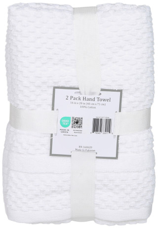 Thumbnail 2: Cotton Valley Home 2 Pk Quick Dry Textured Hand Towels Set 