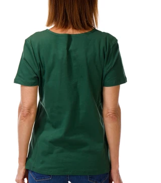 Thumbnail 2: Coral Bay Women's Short Sleeve Split Grommet Neck Top 