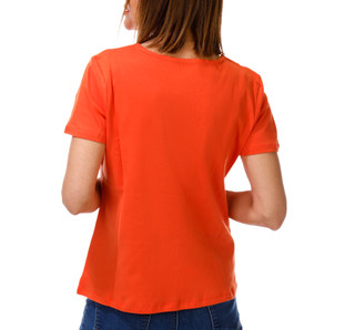 Thumbnail 3: Coral Bay Women's Short Sleeve Split Grommet Neck Top 
