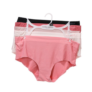 Thumbnail 1: Laura Ashley Women's 5 Pk Solid Hipster Panties 