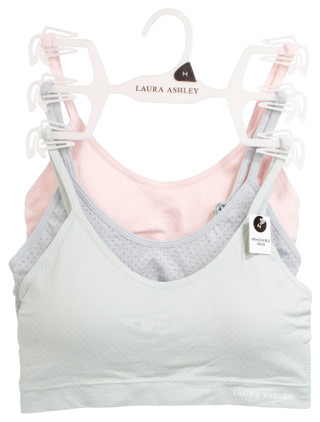 Thumbnail 1: Laura Ashley 3-Pack Seamless Swiss Dot Bralette 