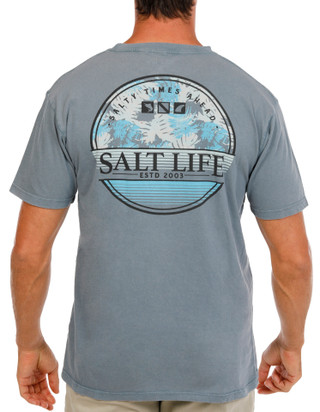 Thumbnail 1: Salt Life Men's Short Sleeve Graphic Crew Neck Pocket Tee 