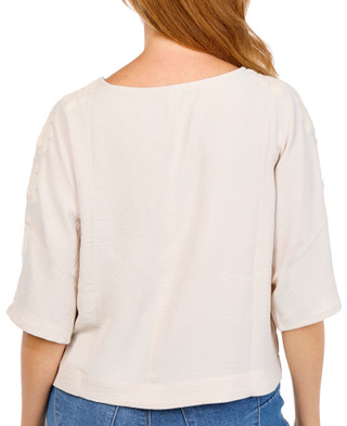 Thumbnail 3: Adrianna Papell Airflow Woven Kimono Sleeve Top 