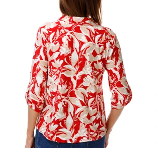 Thumbnail 2: Coral Bay Petite 3/4 Sleeve Print Top 