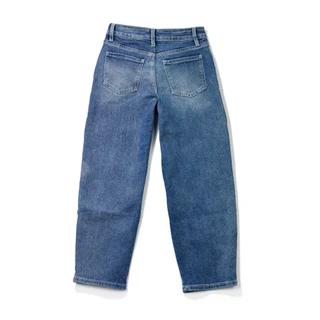 Thumbnail 2: YMI Girls Barrel Leg Butterfly Denim Jeans 