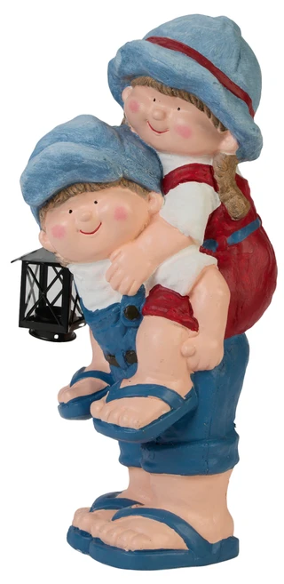 Thumbnail 2: Fancy That 21-Inch Boy and Girl Garden Figurine 