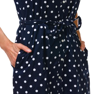 Thumbnail 3: Tommy Hilfiger Women's Sleeveless Button Down Polka Dot Dress 