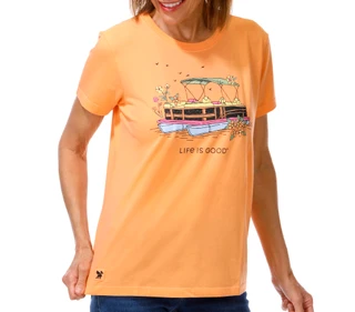 Thumbnail 1: Life is Good Women's Crusher Pontoon Graphic Tee 