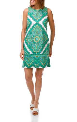 Thumbnail 1: London Times Women's Sleeveless Print Dress 