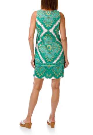Thumbnail 4: London Times Women's Sleeveless Print Dress 