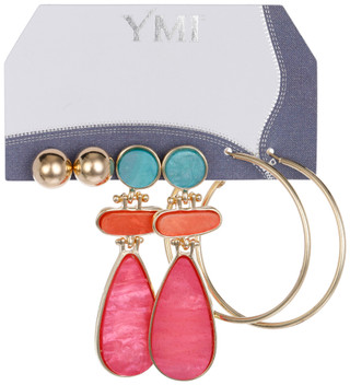 Thumbnail 1: YMI 3 Pk Earrings 