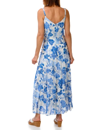 Thumbnail 3: MSK Women's Floral Maxi Dress 