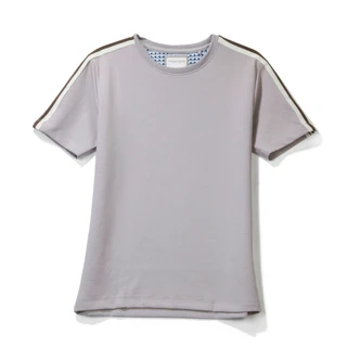 Thumbnail 1: Denim & Flower Boys Short Sleeve Shoulder Tape Shirt 