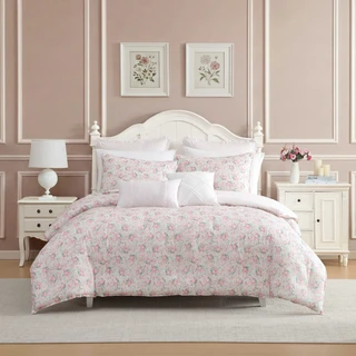 Thumbnail 2: Laura Ashley Laura Ashley Pamelas Posies Cotton Comforter Set 
