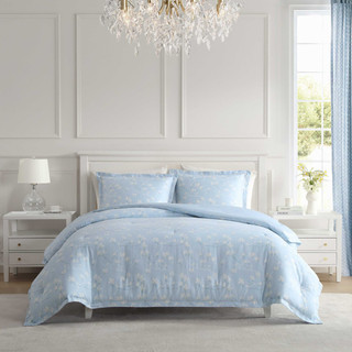 Thumbnail 2: Laura Ashley Laura Ashley Magnolia Grove Cotton Comforter Set 